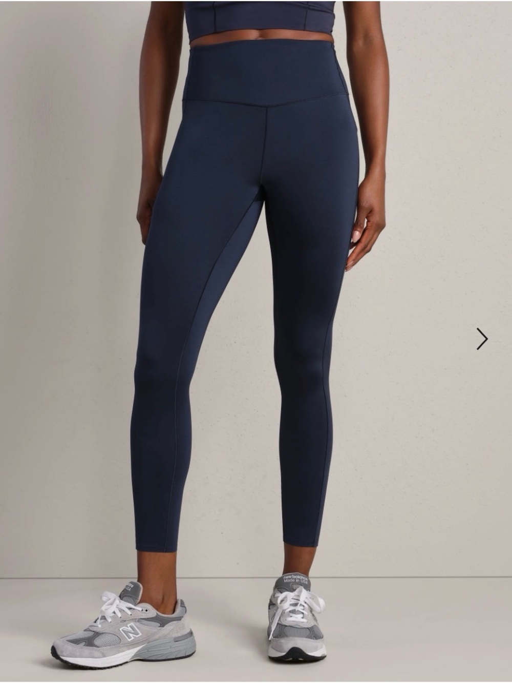 RHONE Powershine Navy High-Rise Performance Leggings